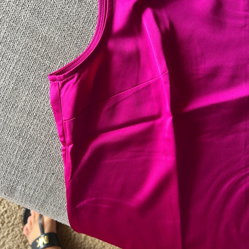 J. Crew Vibrant Fuchsia Sleeveless Blouse